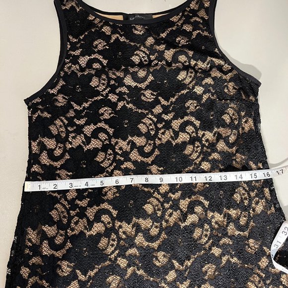 Karen Kane Dress Womens Medium Black Illusion Lace‎ A-Line Mini Cocktail Party - Picture 11 of 14
